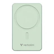 Powerbanki - Verbatim, powerbank z ładowaniem bezprzewodowym, 5V, ładowanie telefonu, 32228, 10000mAh, Mocowanie magnetyczne, Zielony - miniaturka - grafika 1