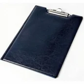 Teczki i skoroszyty - Panta Plast Teczka z klipem A4 winyl granat granatowa - miniaturka - grafika 1