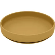 Miseczki i talerzyki dla dzieci - Petite&Mars Take&Match Silicone Plate talerz z przyssawką Intense Ochre 6 m+ 1 szt. - miniaturka - grafika 1