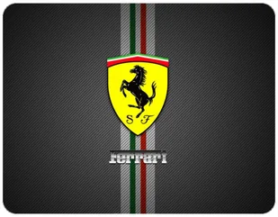 PODKŁADKA POD MYSZKĘ FERRARI Z IMIENIEM 23x19CM DO LAPTOPA - Podkładki pod mysz - miniaturka - grafika 1