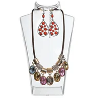 Biżuteria - akcesoria - Stojak na biżuterię, stojak na naszyjnik, plastikowy stojak na biżuterię, stojak na kolczyki, stojak na biżuterię, stojak na naszyjnik dla jubilerów - sklepów, stojak na kolczyki i naszyjniki 1 szt. przezroczysty - miniaturka - grafika 1