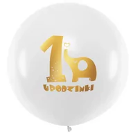 Baby shower i roczek - Balon "1 Urodzinki" duży roczek 45 cm 1 szt. - miniaturka - grafika 1