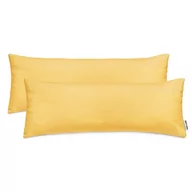 Poszewki na poduszki - Poszewka dekoracyjna AMBER kolor żółty bawełna 40x145 decoking - CHP/AMBER/ORANGE/40x145*2 - miniaturka - grafika 1