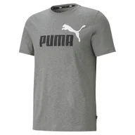 Koszulki sportowe męskie - Koszulka fitness męska Puma ESS+ 2 Col Logo Tee - miniaturka - grafika 1