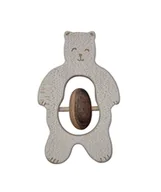 Grzechotki dla dzieci - WOODEN STORY Drewniana Grzechotka Miś - miniaturka - grafika 1