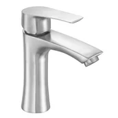 Baterie umywalkowe - Bateria Umywalkowa Stojąca Kran Inox Steely 3 - miniaturka - grafika 1