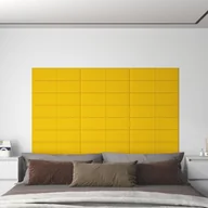 Dekoracje domu - Panele Ścienne, 12 Szt., Żółty, 60X15 Cm, Aksamit, 1,08 M² - miniaturka - grafika 1