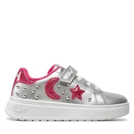 Buty dla dziewczynek - Sneakersy Primigi 6972000 Srebrny - miniaturka - grafika 1