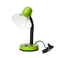 Lampy stojące - Lampka biurkowa LAMBI z regulowanym kloszem zielona - miniaturka - grafika 1