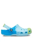 Buty dla chłopców - Crocs Klapki Classic Ombre Clog T 208287 Błękitny - miniaturka - grafika 1