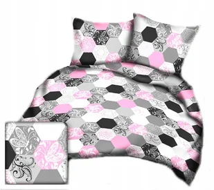 pościel bawełna lux 160x200 + 2 poszewka B 324 plastry miodu róż - Pościel pościel bawełna lux 160x200 + 2 poszewka B 324 plastry miodu róż - Pościel - miniaturka - grafika 1