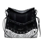 Torebki damskie - Plecak Desigual 25WAKP11 Czarny - miniaturka - grafika 1