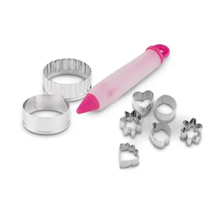 Zestaw cukierniczy DO ROBIENIA CIASTEK foremki WYKRAWACZE PISAK DO LUKRU strzykawka do lukrowania Tadar - Formy do ciast - miniaturka - grafika 1