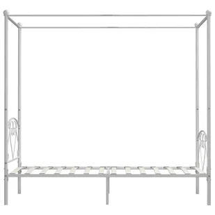 Lumarko Rama łóżka z baldachimem, biała, metalowa, 100 x 200 cm - Łóżka - miniaturka - grafika 5