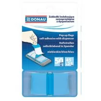 Donau Zakładki indeksujące samoprzylepne z dyspenserem niebieskie - Donau - Szkolne artykuły papiernicze - miniaturka - grafika 1