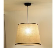 Lampy sufitowe - Duolla - Żyrandol na lince YUTE 1xE27/15W/230V śr. 38 cm szary/czarny - miniaturka - grafika 1