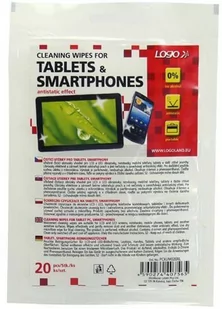 Logo ręczniki/chusteczki na tablet smartphone opakowanie zamykane 20 szt - Środki i akcesoria czyszczące do komputerów - miniaturka - grafika 1