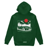 Odzież do sportów motorowych - Bluza z kapturem Honda Civic VI JDM zielona-XL - miniaturka - grafika 1