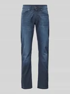 Spodnie męskie - Jeansy o kroju tapered fit z 5 kieszeniami model ‘Lyon’ - miniaturka - grafika 1
