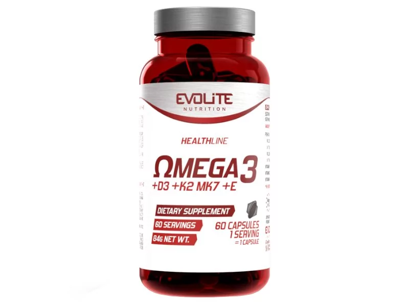 Omega Pharma Evolite Nutrition Evolite 3 + D3 + K2 MK7 + E 60 kaps.