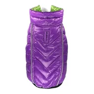 Płaszcze damskie - Hip Doggie HD-5FRGR Featherlite odwracalny płaszcz dla psa, BDS, zielony/fioletowy - miniaturka - grafika 1