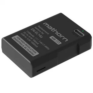Mathorn MB-111 1100mAh USB-C for EN-EL14a - Akumulatory do aparatów dedykowane - miniaturka - grafika 1