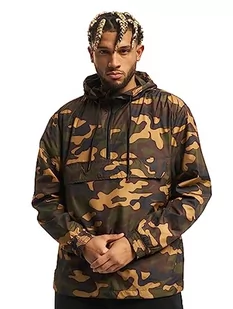 Urban Classics Męska kurtka, kamuflaż, wiatrówka, kurtka przejściowa, z kapturem, Woodcamo, L - Kurtki męskie - miniaturka - grafika 1