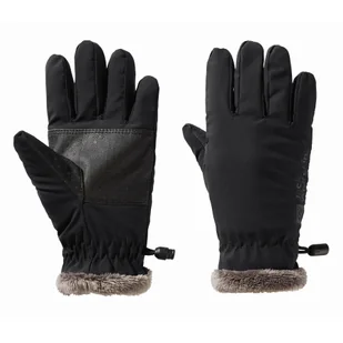 Ciepłe rękawice dziecięce Jack Wolfskin HIGHLOFT GLOVE K black - 116 - Rękawiczki dla dzieci - miniaturka - grafika 1