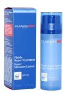 Kosmetyki do pielęgnacji twarzy męskie - Clarins Men Super Moisture Lotion SPF20 żel do twarzy 50 ml dla mężczyzn - miniaturka - grafika 1