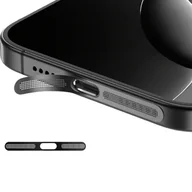 Części serwisowe do telefonów - Siateczka ochronna Anti Dust Mesh membrana dolnego głośnika mikrofonu metalowa naklejka przeciwpyłowa do iPhone 12 13 14 15 16 (Czarny) - miniaturka - grafika 1