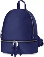 Torebki damskie - Elegancki Czarny Plecak Skórzany Miejski Damski A5 - miniaturka - grafika 1