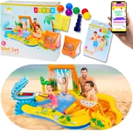 Baseny ogrodowe - Basen Ogrodowy Dmuchany Dla Dzieci Plac Zabaw Dla Dzieci Brodzik Intex Xxl + Ebook - miniaturka - grafika 1