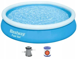 Basen Ogrodowy Rozporowy 366x76cm Bestway + Pompa 57274 - Baseny ogrodowe - miniaturka - grafika 1