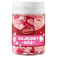 Dodatki do ciast w proszku - Delecta Posypka cukrowa dekoracyjna bajkowy róż 48 g - miniaturka - grafika 1