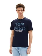 Koszulki męskie - TOM TAILOR Koszulka męska 1036334, 10668-Sky Captain Blue, M, 10668 - Sky Captain Blue, M - miniaturka - grafika 1