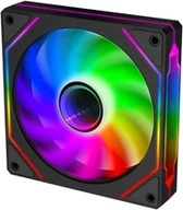 Wentylatory komputerowe - Wentylator Evolveo EVOLVEO 120UX-M ventilátor 120mm, 4pin molex, ARGB, master, czarny 120UX-M-ARGB-BK - miniaturka - grafika 1