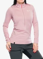 Bluzy sportowe damskie - Bluza polarowa damska Salewa Puez PL HZ Fleece - zephyr - miniaturka - grafika 1