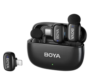 Boya Mini-12 Ultracompact 2.4GHz - Lightning + USB-C - Mikrofony komputerowe - miniaturka - grafika 1