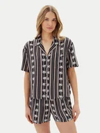 Koszule damskie - Volcom Koszula Sun Stunner B0412500 Czarny Boxy Fit - miniaturka - grafika 1