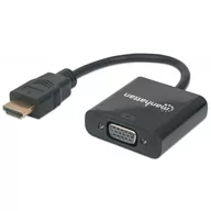 Kable komputerowe i do monitorów - Konwerter HDMI/VGA Manhattan M/F 1080p zasilanie Micro USB - miniaturka - grafika 1