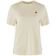 Koszulki sportowe damskie - Koszulka damska Fjällräven Hemp Blend T-shirt W Rozmiar: L / Kolor: beżowy/biały - miniaturka - grafika 1