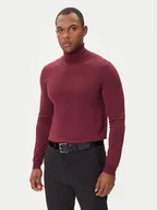 Swetry męskie - HUGO Golf San Thomas-M 50474174 Bordowy Regular Fit - miniaturka - grafika 1