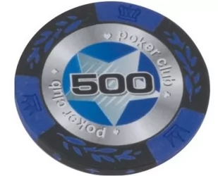 Żeton Poker Club 14,5 g, Nominał 500, 25 szt. w rolce - Gry karciane - miniaturka - grafika 1
