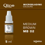 Pozostałe akcesoria kosmetyczne - Pigment do microbladingu brwi Bioevolution Qline Pro Microblading Medium Brown MB 02 5ml - miniaturka - grafika 1