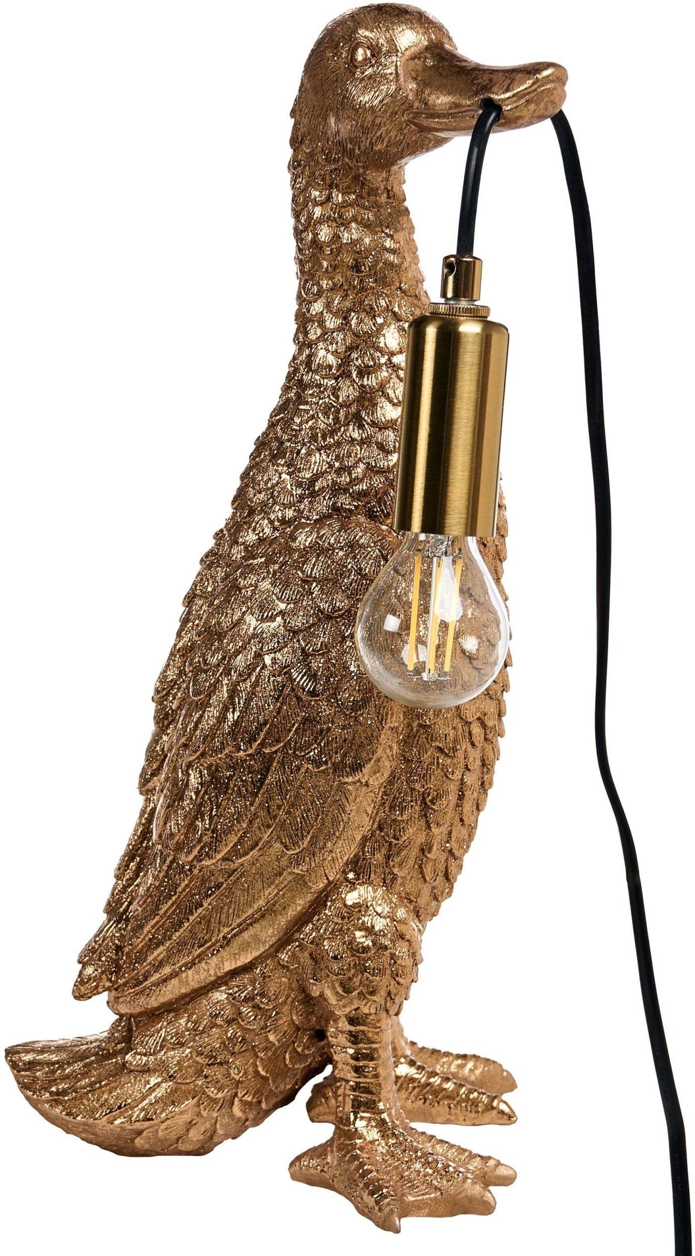 Lampa stołowa Beliani Kaczka ANATIS Złoty