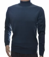 Swetry męskie - Sweter Męski Klasyczny Elegancki Półgolf Wełna M - miniaturka - grafika 1