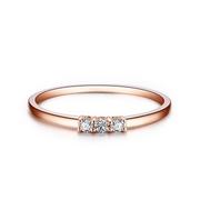 Pierścionki - Złoty pierścionek z brylantami różowe złoto Staviori - miniaturka - grafika 1