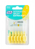 Szczoteczki międzyzębowe - TePe Extra Soft - bardzo miękkie szczoteczki międzyzębowe 0,7 mm, jasno żółte, 6 szt. - miniaturka - grafika 1