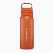 Shakery i bidony sportowe - Butelka turystyczna Lifestraw Go 2.0 Steel z filtrem 700 ml kyoto orange - miniaturka - grafika 1