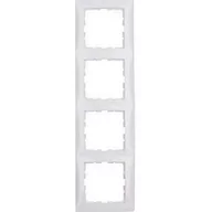 Klawisze i ramki - Kontakt Simon Ramka-4-krotna-śnieżnobiały-połysk-S1 10148989 - miniaturka - grafika 1